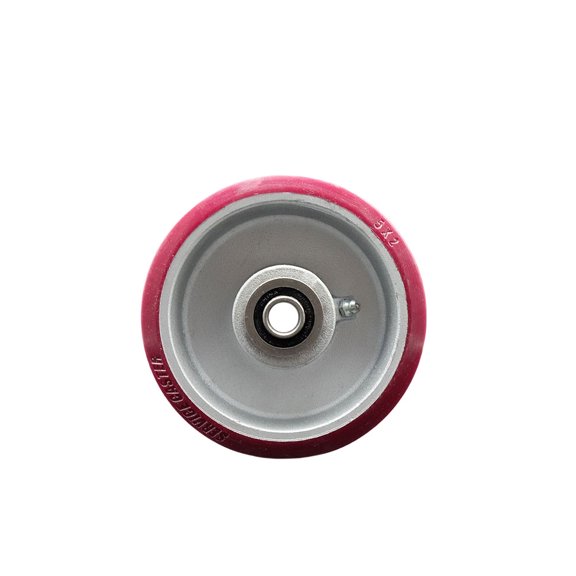 SCC - 5" Poly on Aluminum Wheel Only w/Ball Bearing - 1/2" Bore-900 lbs Capacity