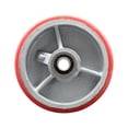 thumbnail image 1 of SCC-5" Red Poly on Cast Iron Wheel Only w/Ball Bearing-1/2" Bore-1000 lbs Cpty, 1 of 2
