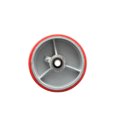 thumbnail image 1 of SCC-6" Red Poly on Cast Iron Wheel Only w/Ball Bearing-1/2" Bore-1200 lbs Cpty, 1 of 2