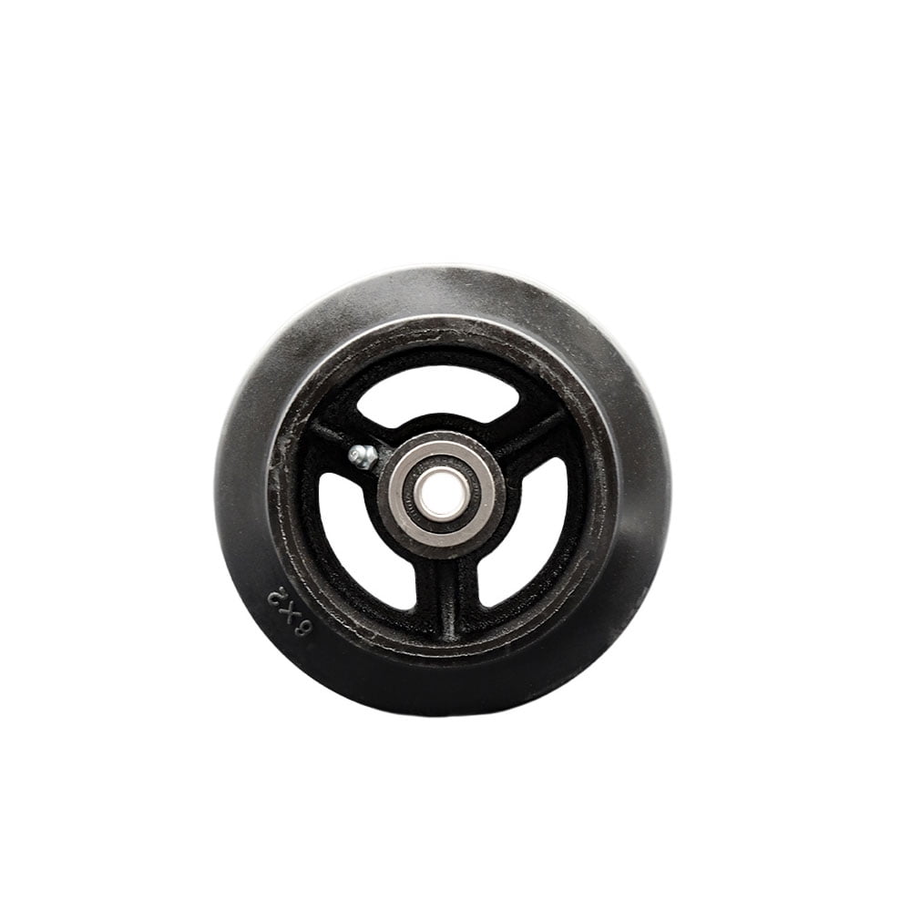 SCC - 6 Rubber on Aluminum Wheel Only w/Roller Bearing-1/2 Bore-550