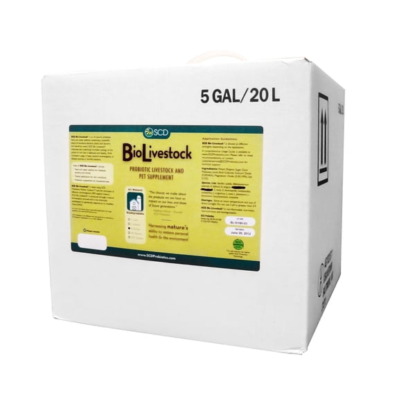 SCD Bio Livestock - Livestock Probiotic Supplement - 5 Gallons