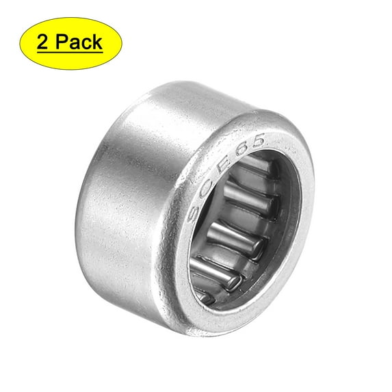 SCE65 Needle Roller Bearings 3/8" Bore 9/16" OD 5/16" Width Chrome Steel Open End 2pcs