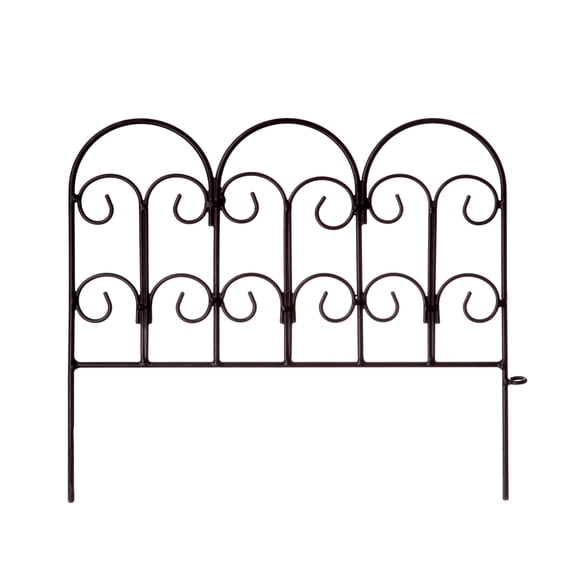 SCENDOR Garden Decorative Fences Panel 18"x16" 5 Pack for Flower Bed Edging Rustproof Dog Fencing for Yard 18 inch