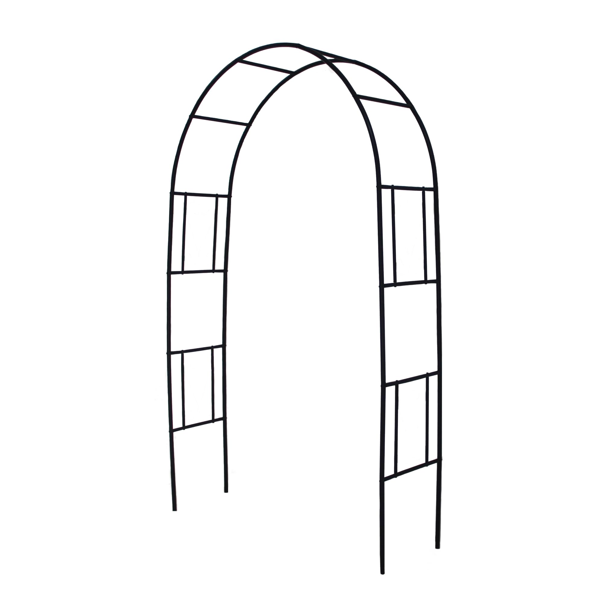 SCENDOR Metal Pergola Arbor Trellis, 7 Feet High x 4 Feet Wide, Garden