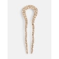 thumbnail image 1 of Scenario Women's Hammered Metal French Hair Pin, Gold-Tone, 1 of 5