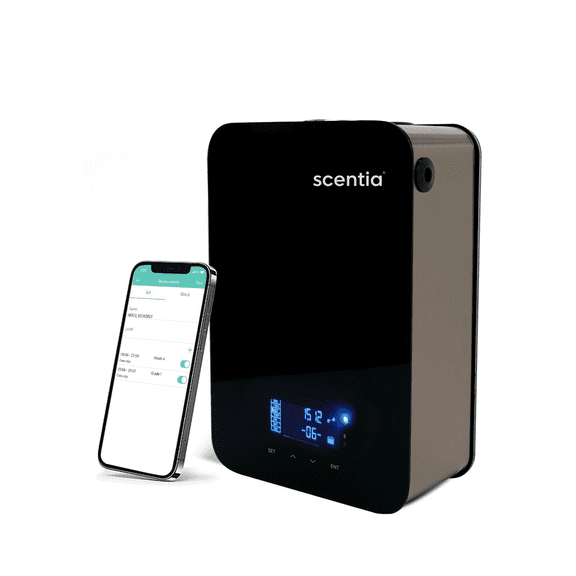 Smart Bluetooth HVAC System with App Control Scent Diffuser | Waterless Diffuser for Home, Office, Large Room, Studio, Yoga,| Coverage Upto 2000 Sq.ft | Scentia CASA SC 2000 Black