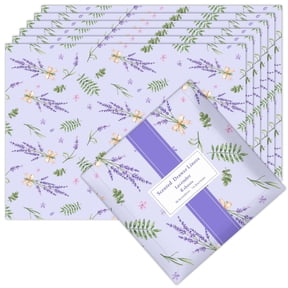 SCENTORINI Lavender Scented Drawer Liners, 6 Sheets Drawer Paper for Dresser,Home Shelf Closet