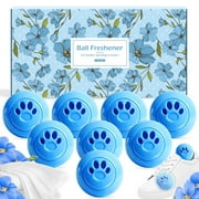 SCENTORINI 8 Pack Shoe Deodorizer Balls, Linen Scent Shoe Odor Elimination, Air Freshness Balls for Sneakers Gym, Wardrobe, Cars