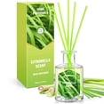 thumbnail image 1 of SCENTORINI Citronella Reed Diffuser for Home, 6.8 fl oz Lemongrass Oil Diffuser with Sticks, Natural Aromatherapy Air Freshener for Patio Camping Outdoor/Indoor Use, 1 of 9