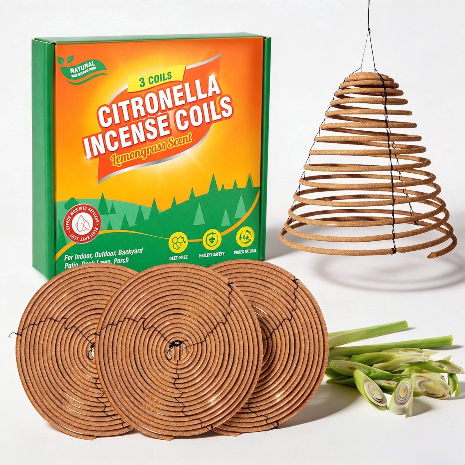 SCENTORINI Citronella Coils Outdoor, Hanging Citronella Incense