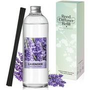 SCENTORINI Lavender Reed Diffuser Refill with Sticks, 500ml Refill Home Fragrance, Room Freshener Aromatherapy Essential Oil
