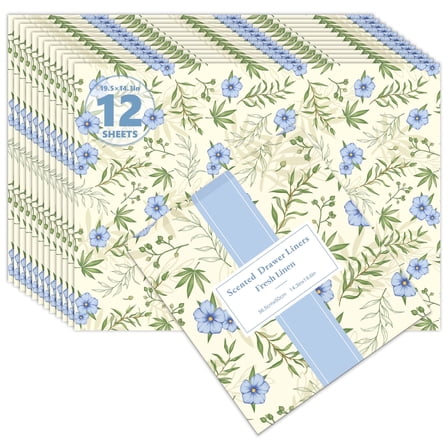 SCENTORINI Linen Scented Drawer Liners, Fragrant Shelf Liners Paper for Home Closet, Dresser Drawers