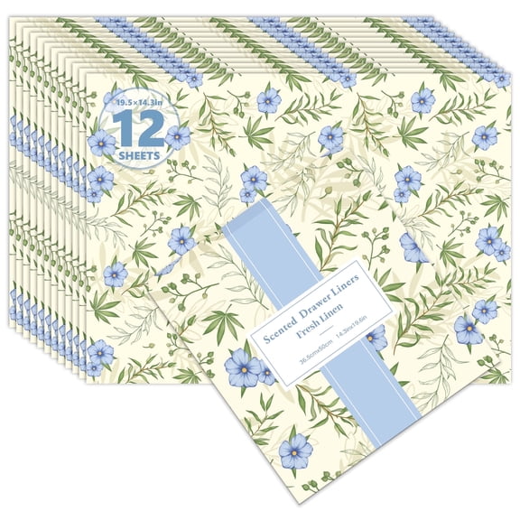 SCENTORINI Linen Scented Drawer Liners, Fragrant Shelf Liners Paper for Home Closet, Dresser Drawers