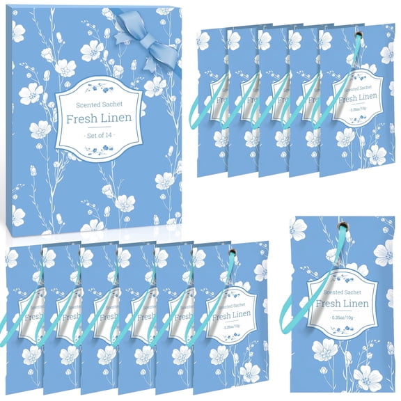 SCENTORINI Home Fragrance Sachets, Linen Scented Sachets, Long-Lasting Fresh Scent Packs for Drawers and Closets