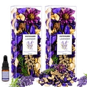 SCENTORINI Potpourri Bags, Lavender Scented Dried Flowers, Purple Decorative Potpourri Bowl Filler, Home Fragrance Sachet, 2 Pack