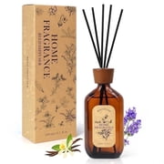 SCENTORINI Reed Diffuser, Lavender & Vanilla Scented Oil Diffuser, 4.1 fl oz 120 ml Home Fragrance Diffuser with Reed Sticks, Air Fresheners for Home, Bathroom Shelf Decor