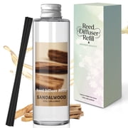 SCENTORINI Sandalwood Scented Oil Reed Diffuser Refill, 6.8fl.oz/200ml Room Freshener