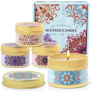 SCENTORINI Fall Scented Candles Gift Set, Aromatherapy Soy Wax Candles for Women, Birthday, Christmas, Home Decor
