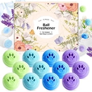 SCENTORINI Sneaker Deodorizer Balls, 12 Pack Assorted Scents Shoe Odor Elimination, Long-Lasting Freshness Balls for Gym Bags, Small Spaces