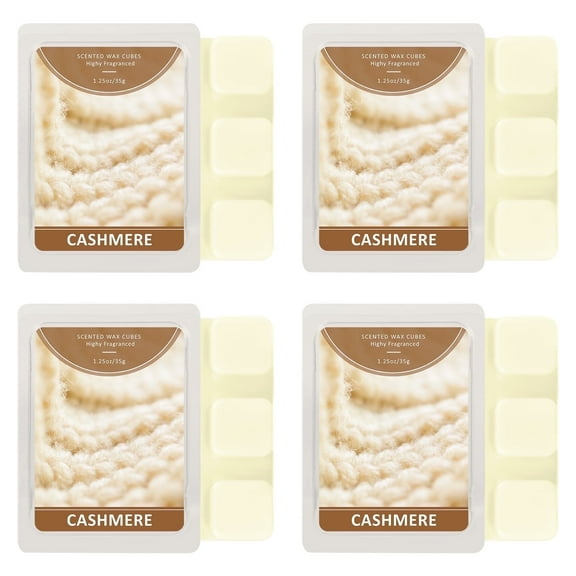 SCENTORINI Soy Wax Cubes for Wax Warmer, Strong Scent Fragrance Wax Tarts, Woolen Blanket Candle Melts Gift Set (4-Pack)