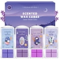 thumbnail image 1 of SCENTORINI Wax Melts, Soy Wax Cubes for Warmer, Lavender Scented for Sleep, 10 oz (4 Pack), 1 of 8