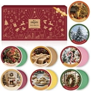 SCENTORINI Winter Scented Wax Melt, 8 Pack Christmas Wax Cubes for Warmers, Long-Lasting Strong Fragrance for Home Decoration