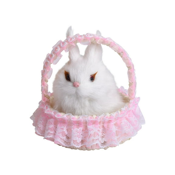 SCGSY Under 10 Dollars Simulation Animal Toy 7 Year Old Girl Birthday Gifts Clearance Toys for Ages 0-2 Simulation Rabbit Plush Animals Toy Will Call The Doll Plush Toy Kids Birthday Party Gifts