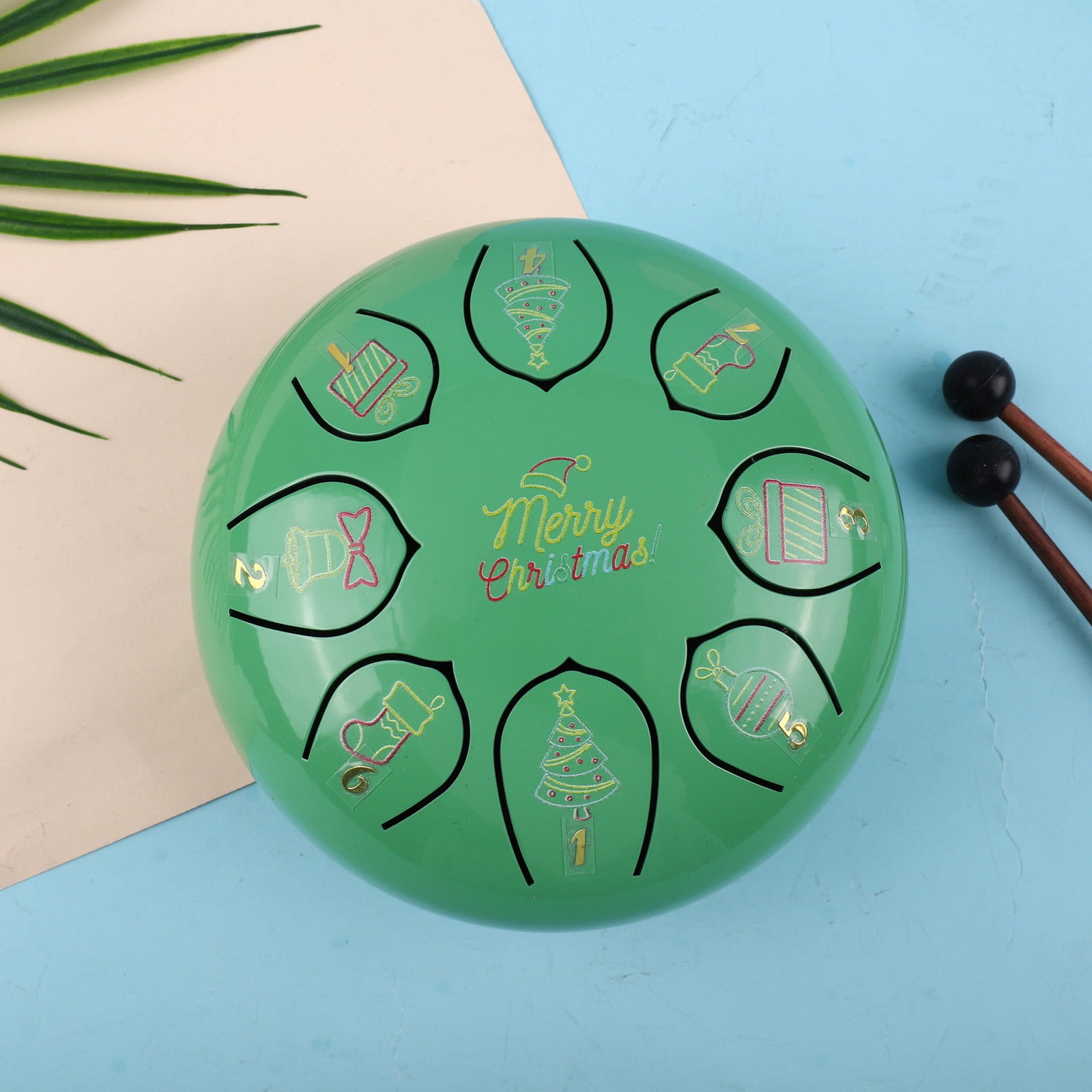 SCGSY Rain Drum for Outside, Chakra Drum for Garden Instrument, 6 in 8 ...