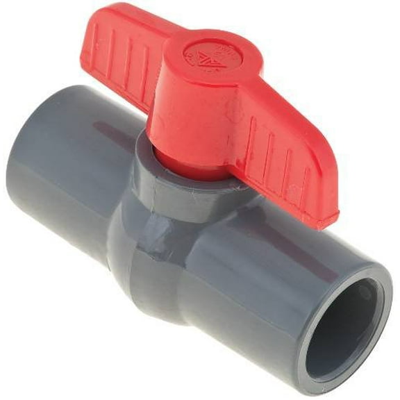 PROPLUS GIDDS-252234 Sch 80 Pvc Ball Valve, Slip x Slip 1-1/2"