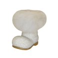 thumbnail image 1 of Alexander Taron 4.5" Small White Beaded Boot Schaller Paper Mache Candy Container, 1 of 2