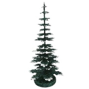 SCHALLER Paper Mache Tree - Green with Snow 20cm