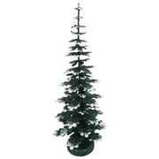 SCHALLER Paper Mache Tree - Green with Snow 30cm