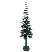 SCHALLER Paper Mache Tree - Green With Snow 40Cm
