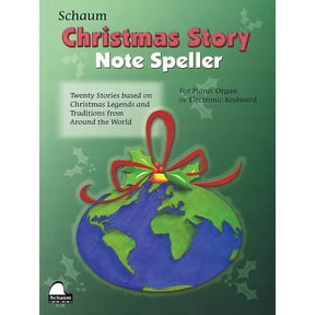 Christmas Story Note Speller Educational Piano Book by Wesley Schaum (Level Elem)