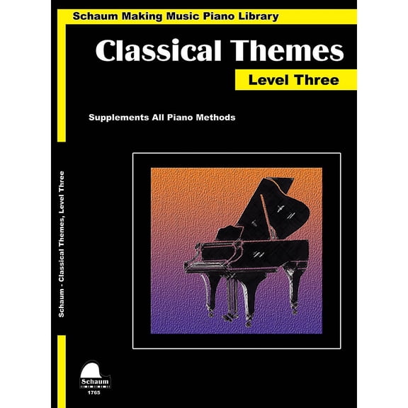 Classical Themes Level 3 (Schaum Making Music Piano Library) Educational Piano Book (Level Early Inter)