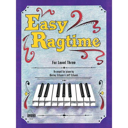 SCHAUM Easy Ragtime (Level 3 Early Inter) Educational Piano Book