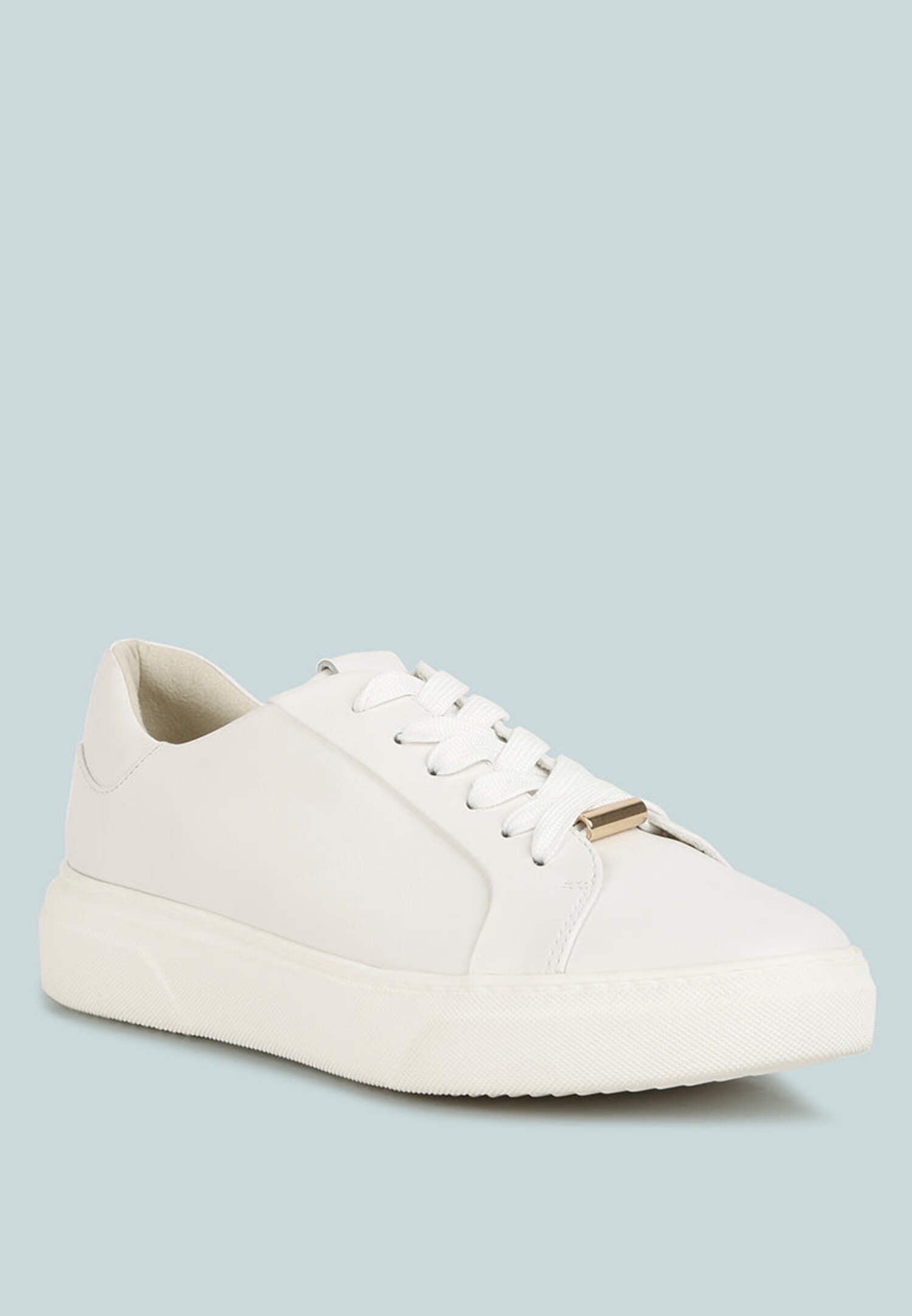 Schick Lace Up Leather Sneakers