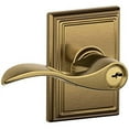 thumbnail image 1 of SCHLAGE F51A Accent with Addison Rose Keyed Entry Lock C Keyway with 16211 Latch 10063 Strike Antique Brass Finish, 1 of 6