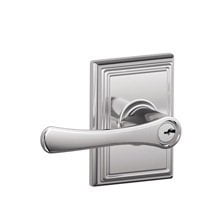 SCHLAGE F51A Avila with Addison Rose Keyed Entry Lock C Keyway with 16211 Latch 10063 Strike Bright Chrome Finish