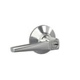 thumbnail image 1 of SCHLAGE F51A ELR 625 PLY Eller Lever with Plymouth Trim Keyed Entry Lock, Bright Chrome, 1 of 5