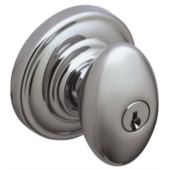 SCHLAGE F51A Siena with Andover Rose Keyed Entry Lock C Keyway with 16211 Latch 10063 Strike Bright Chrome Finish
