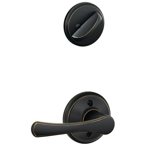 SCHLAGE F59-VLA Avila Interior Pack Door Lever Handlesets, Aged Bronze