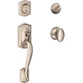 thumbnail image 1 of SCHLAGE F60 V CAM 619 SIE Camelot Satin Nickel Handleset with Siena Interior Knob, 1 of 1