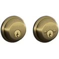 thumbnail image 1 of SCHLAGE Lock CO B62N609 Ant Cylinder Deadbolt, Brass, 1 of 2