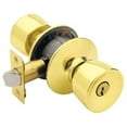 thumbnail image 1 of SCHLAGE Lock CO F51 BEL 605 KA4 Bell Entry Lockset, Brass, 1 of 3