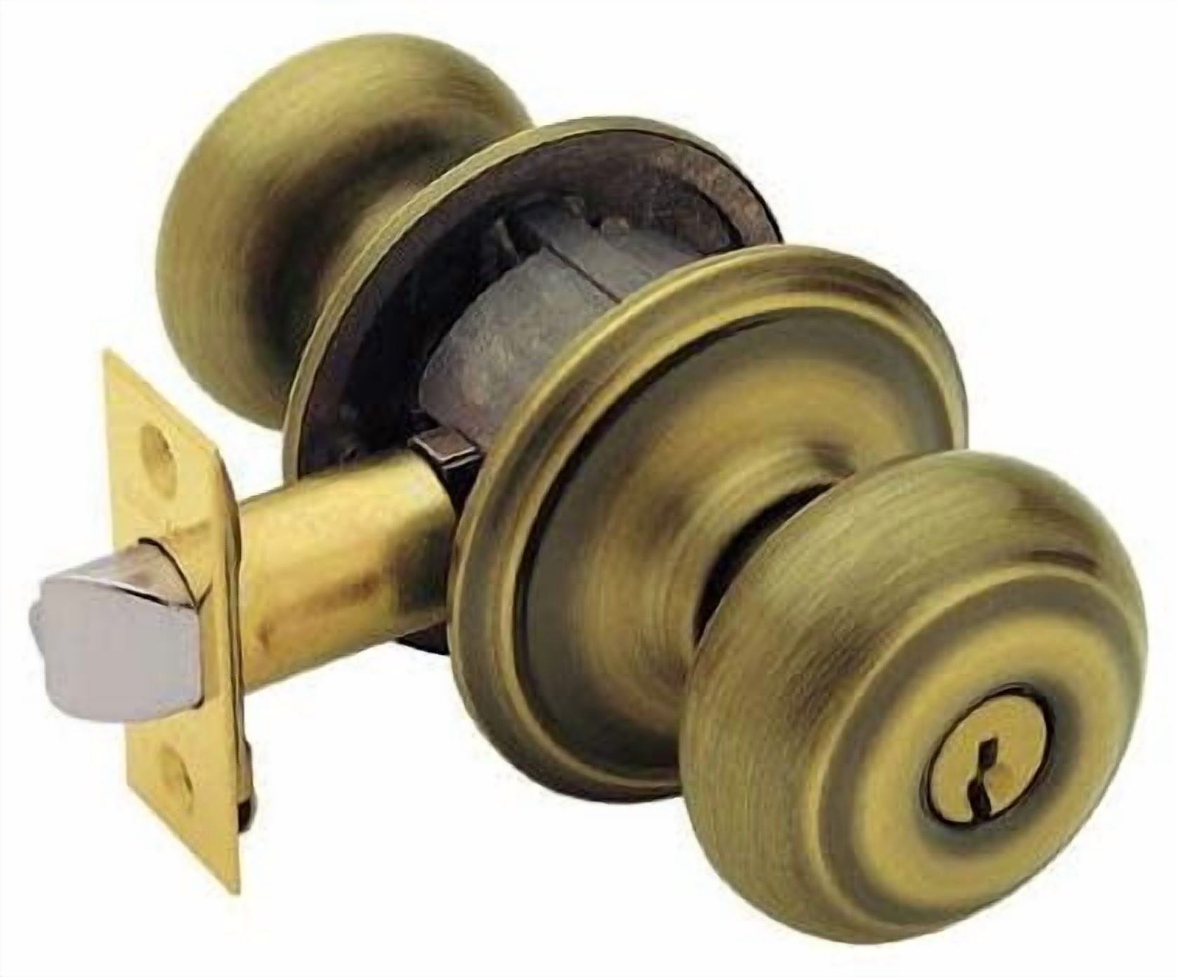 SCHLAGE Lock CO F51 GEO 609 KA4 AB Georgian Entry Lockset