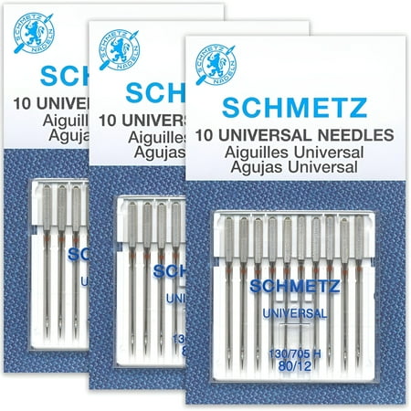SCHMETZ 80/12 Size Universal Sewing Machine Needles 30 Pack