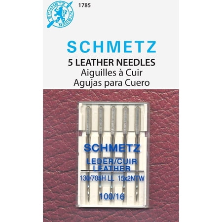 SCHMETZ Leather Machine Needles, Size 16/100 5/Pkg