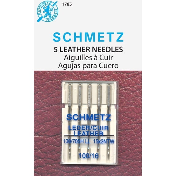 SCHMETZ Leather Machine Needles, Size 16/100 5/Pkg