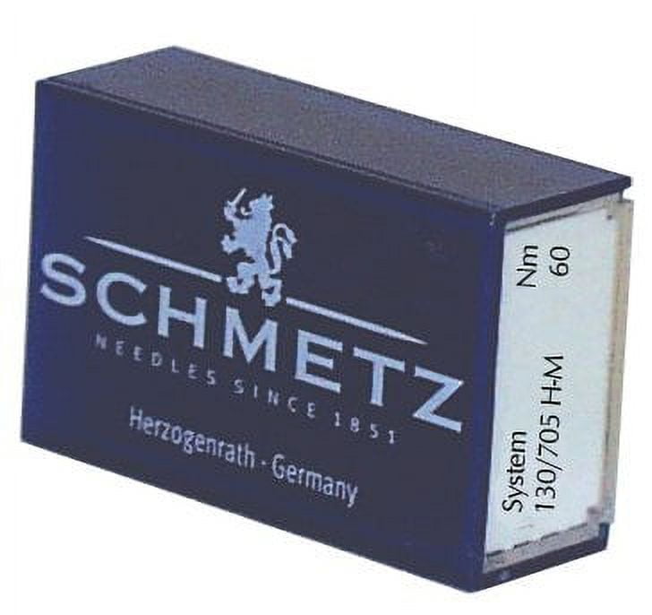 Schmetz Microtex Aghi Per Macchina Da Cucire | Confezione Da 100, Misura 60/8 (130/705 H-M) Per Microfibra, Seta, Pelle Artificiale